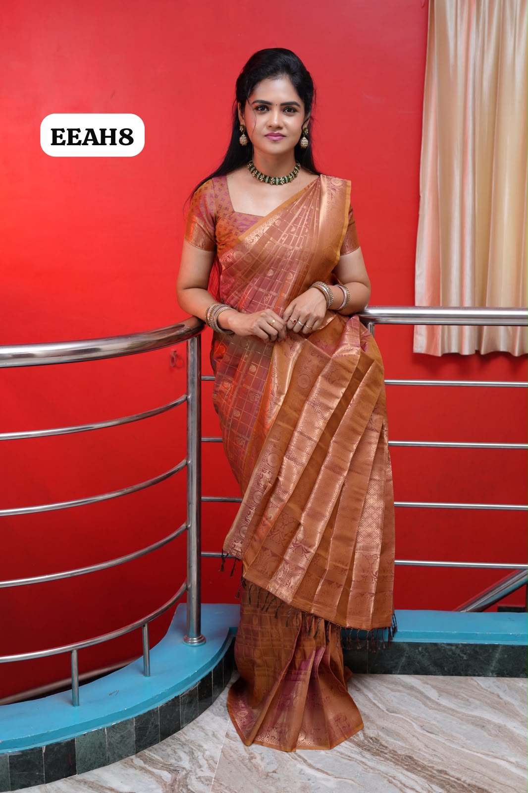 Kanchi semi silk saree🥰😎📚