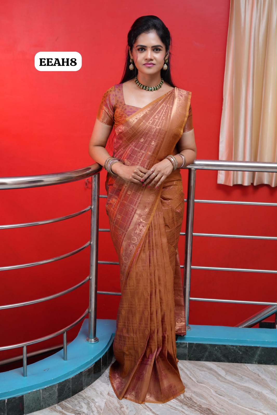 Kanchi semi silk saree🥰😎📚