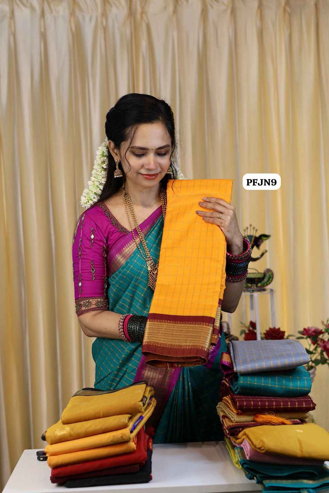 Budget friendly semi soft silk saree 🌈😍📚
