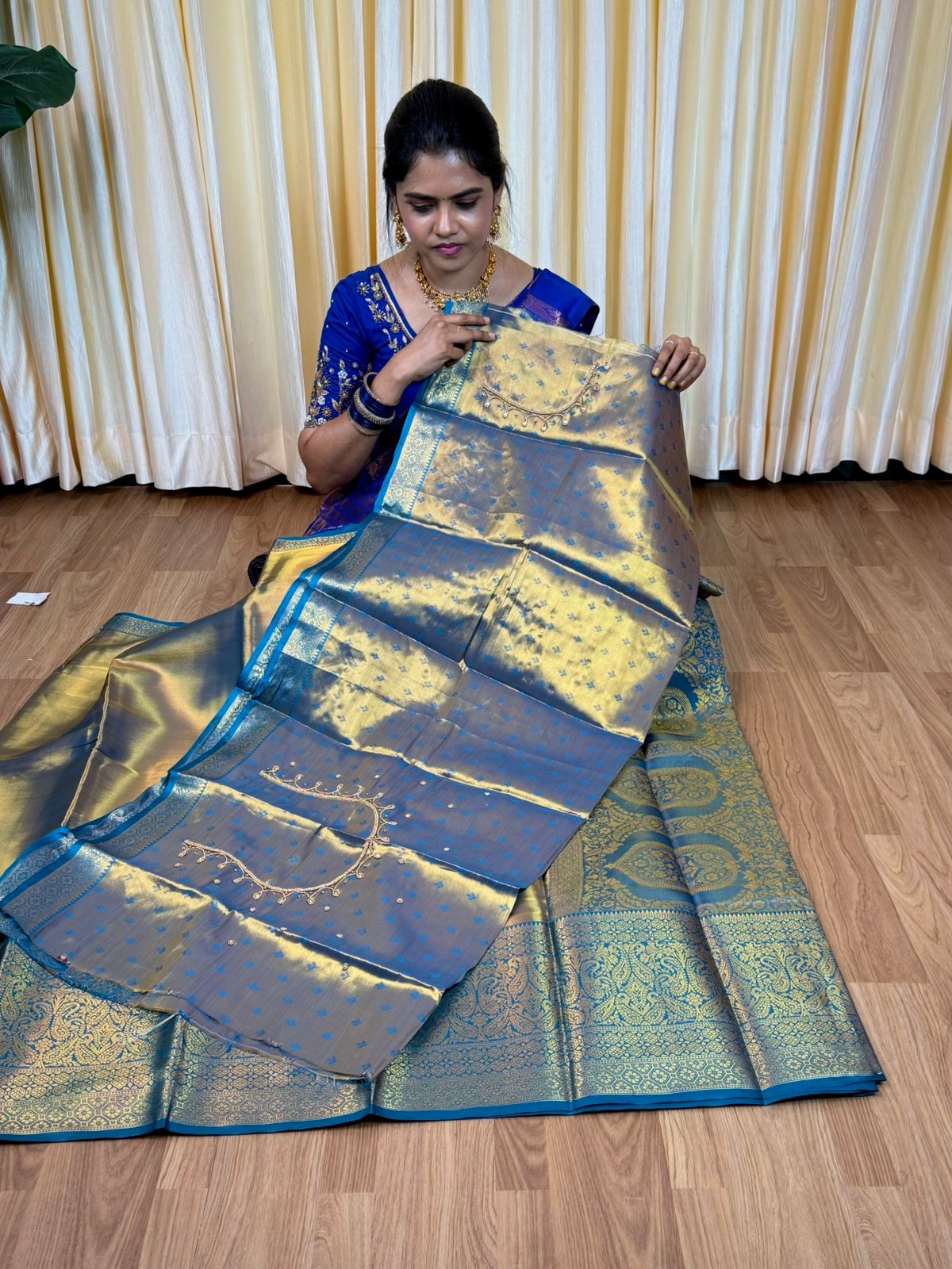 Kanchi Semi silk sarees with one blouse 🥳 prebook