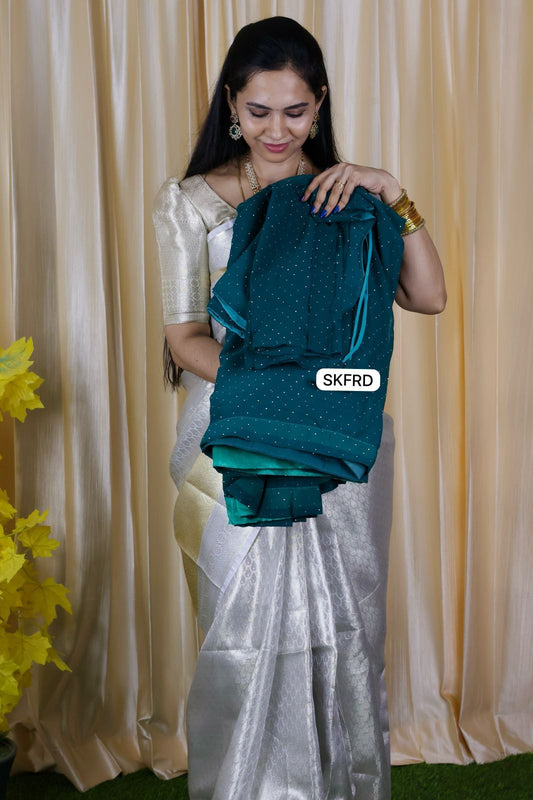 Ready to wear saree with sequence work😍🥳