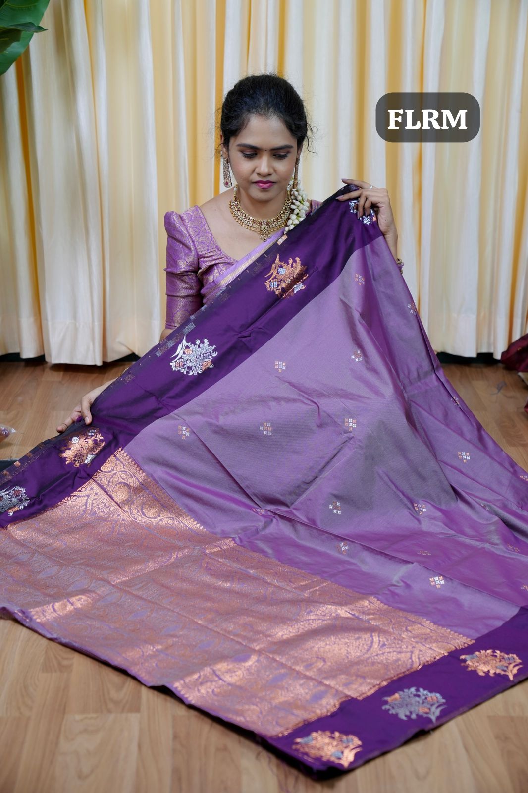 Soft silk🥳purple colour