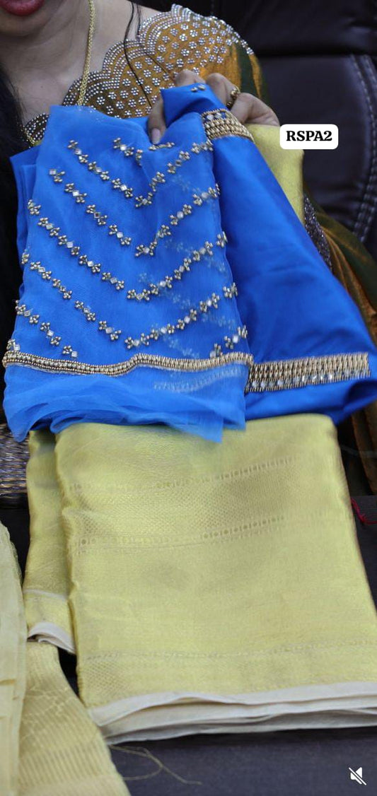 Saree with Aari blouse 😍