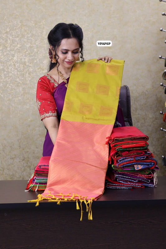 Borderless Semi soft silk saree🥳