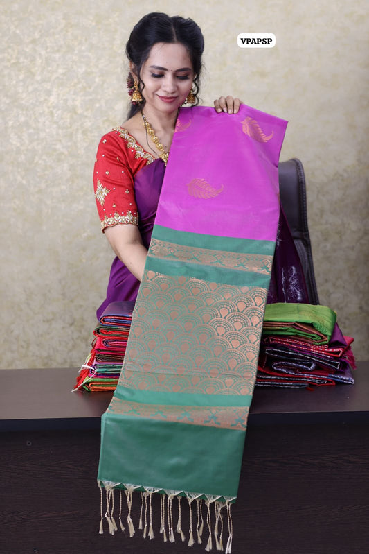 Borderless Semi soft silk saree 🥳