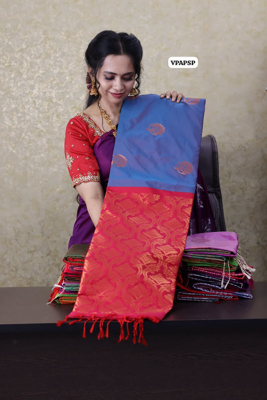 Borderless Semi soft silk saree 🥳