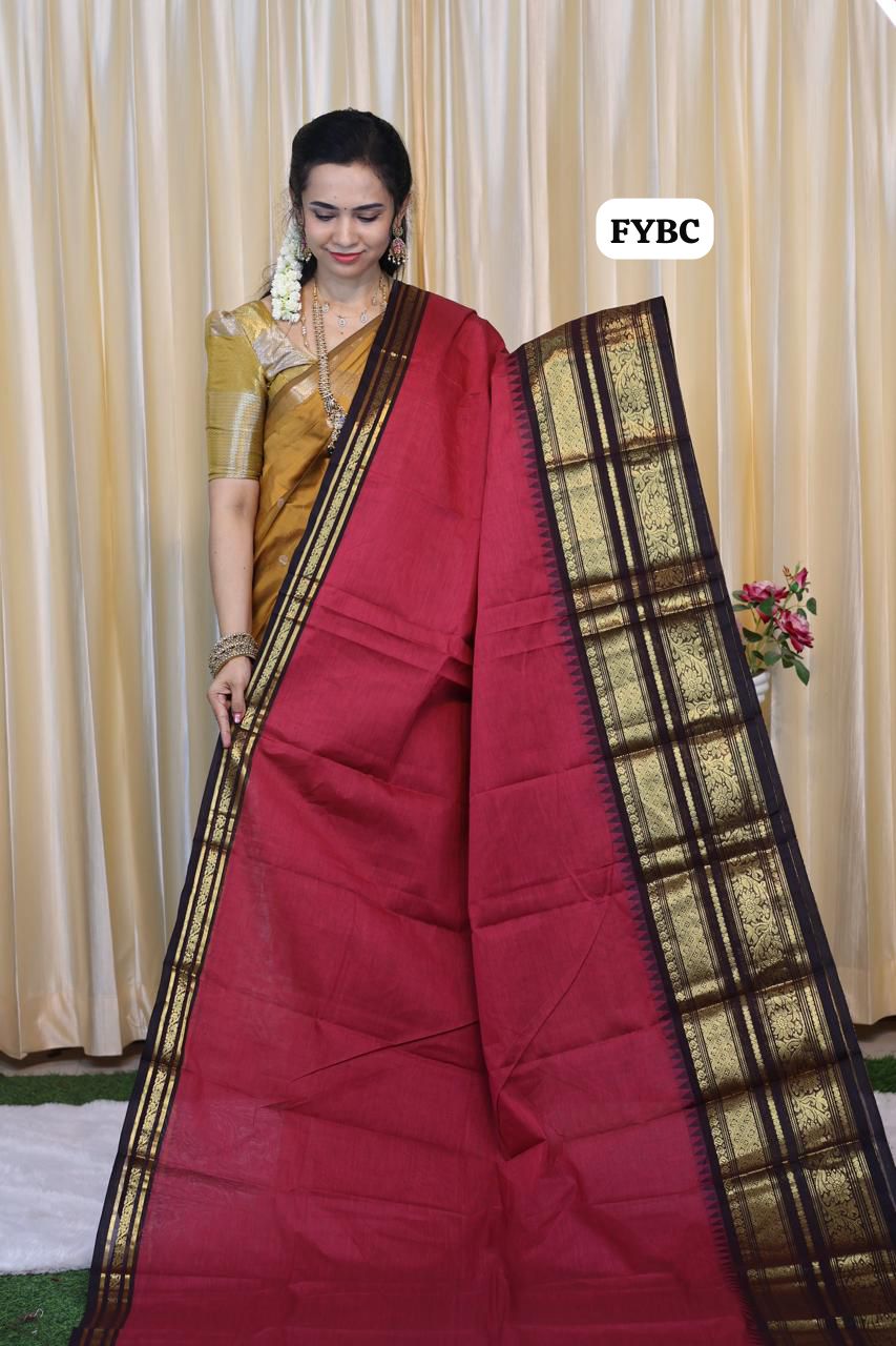 Kanchi cotton saree premium quality 😍😎
