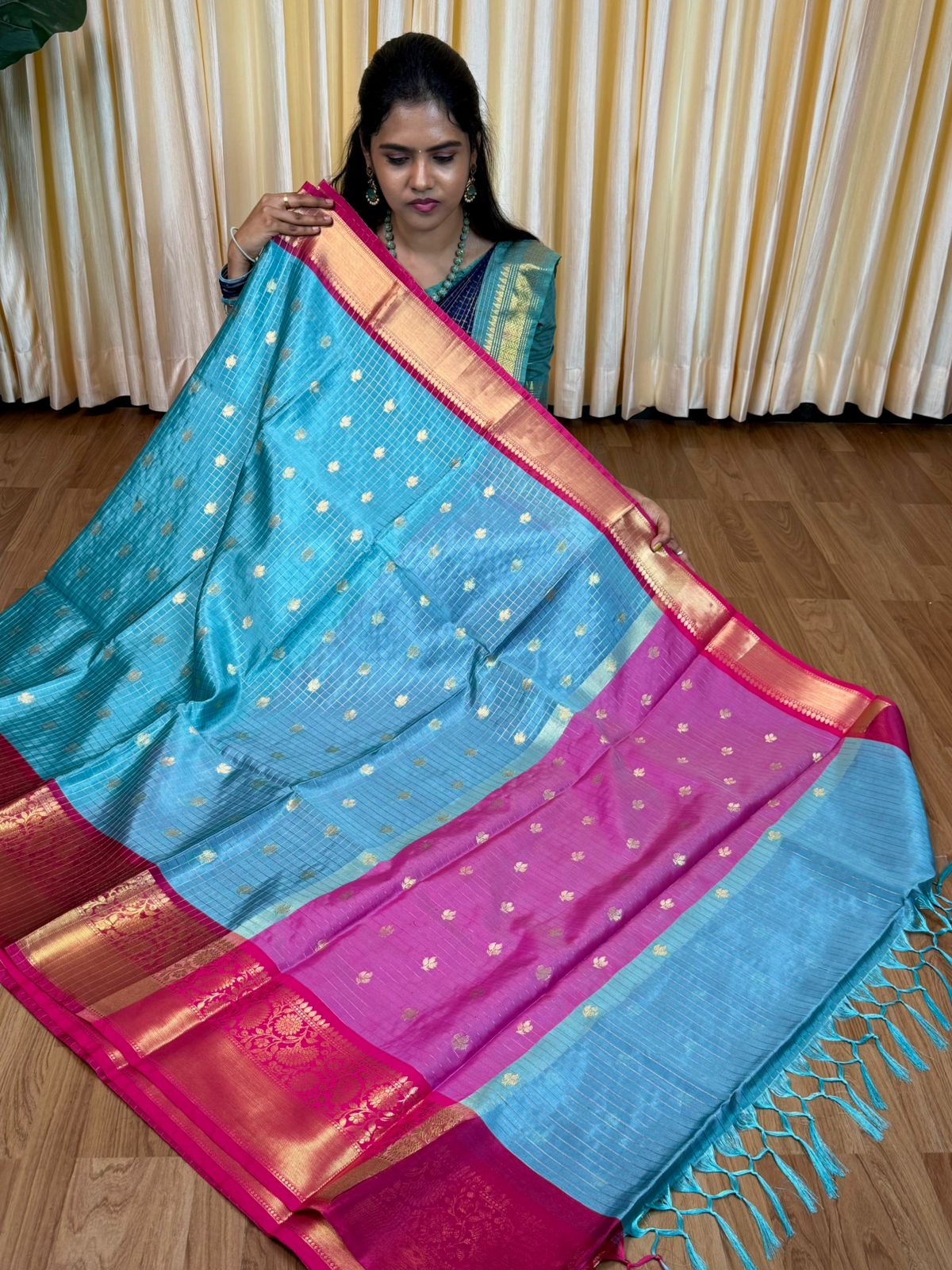 Soft katan silk saree🥰😎📚