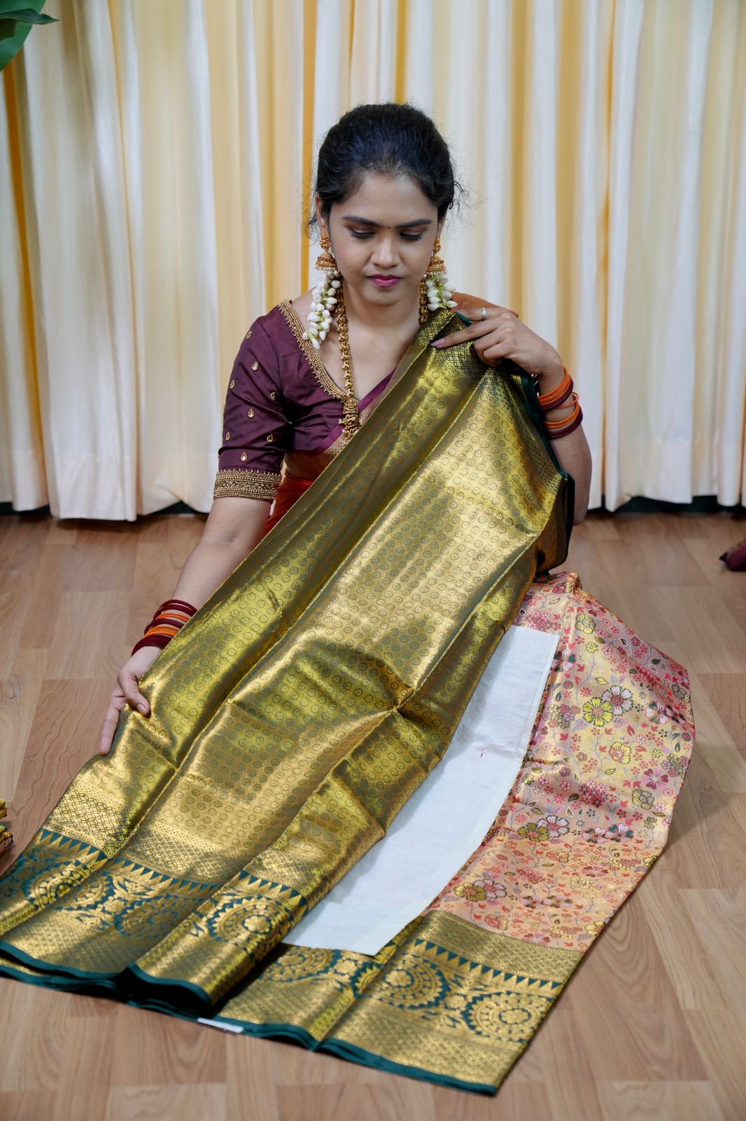 Kanchi Semi silk🥰🏃🏻‍♀️Ⓜ️