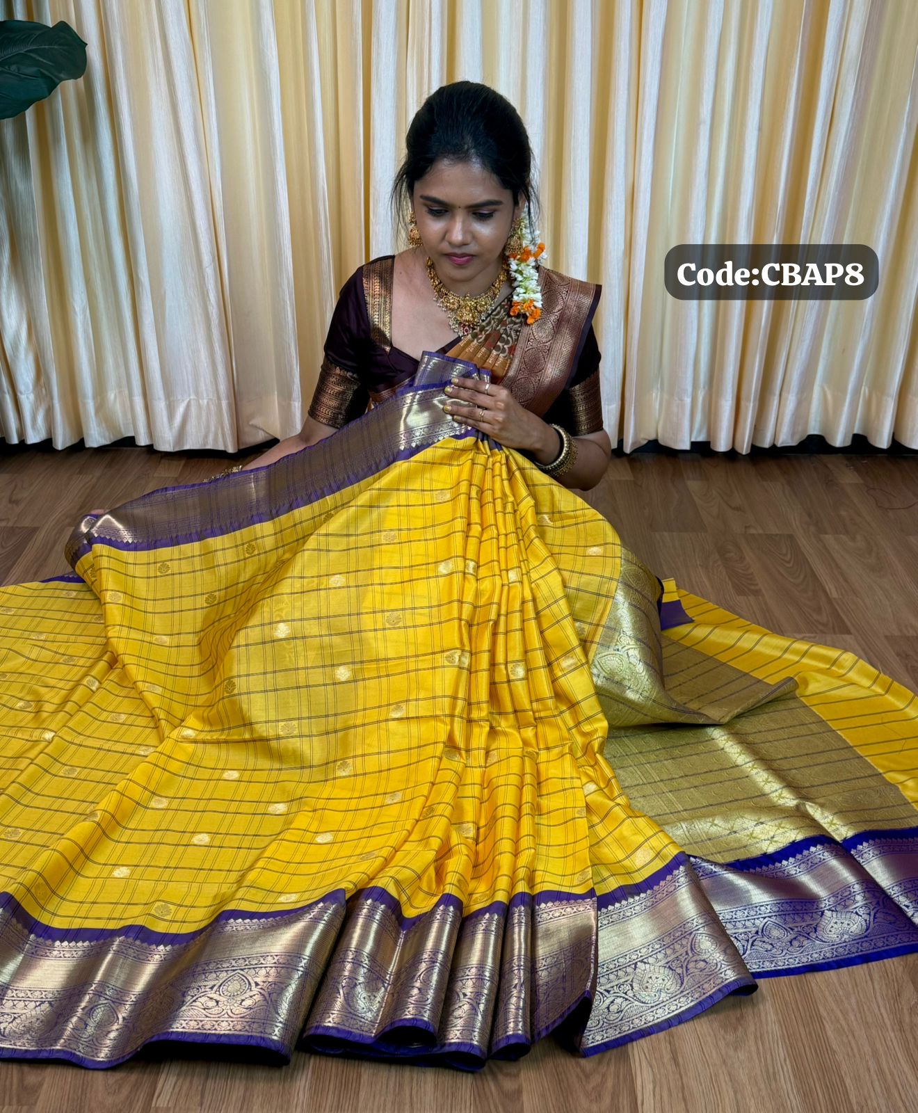 Kanchi Semi silk saree🌈📚