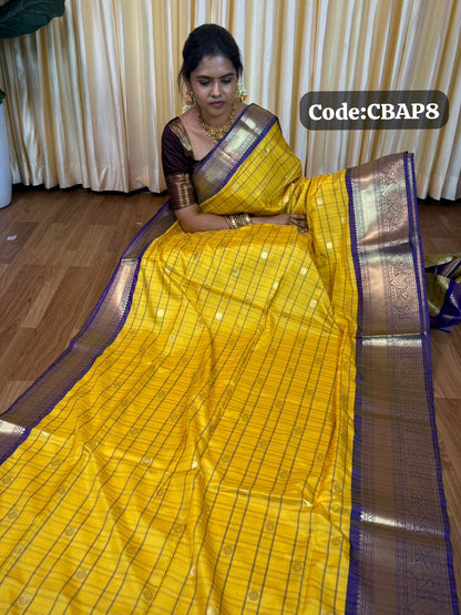 Kanchi Semi silk saree🌈📚