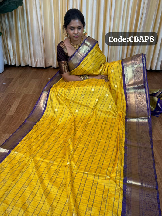 Kanchi Semi silk saree🥰😎📚
