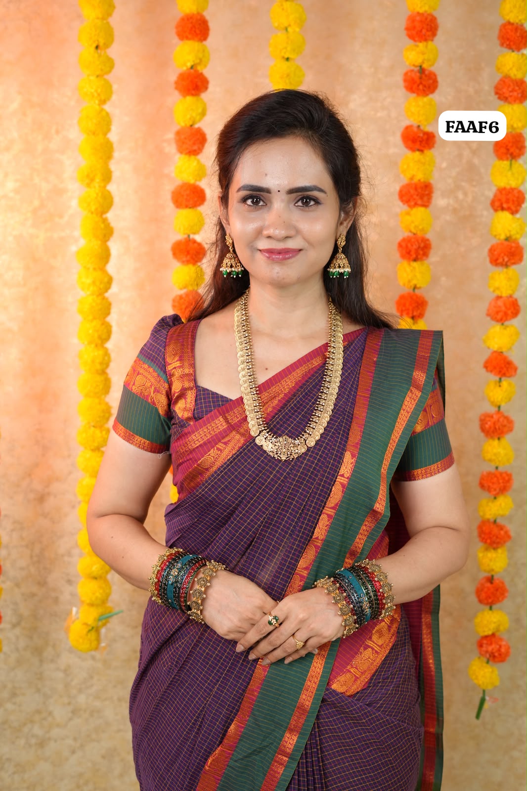 Cotton with Rettapetta Border saree🥳