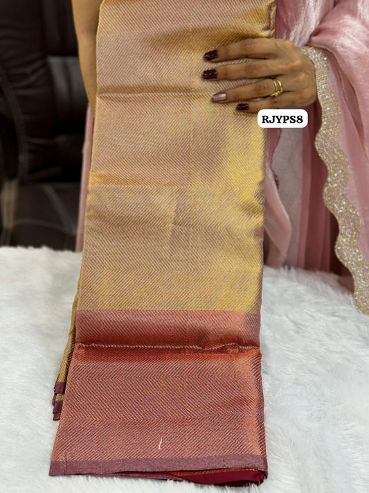 Jothika Katan tissue saree😍⏰✅Maroon