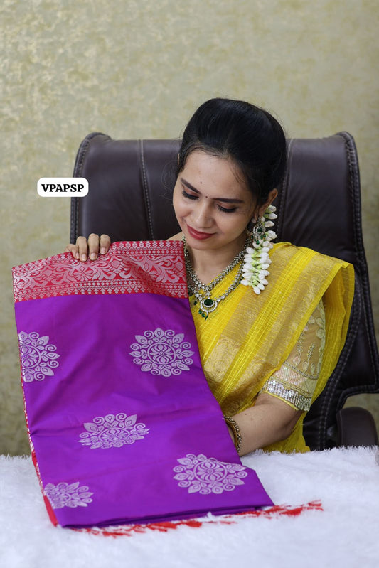 Borderless semi soft silk saree😍🥳