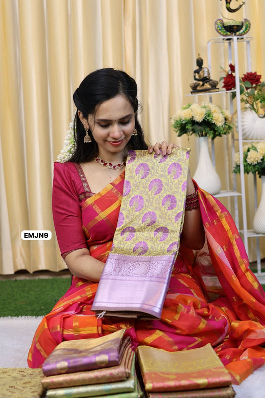 Bridal silk saree 😍Ⓜ️