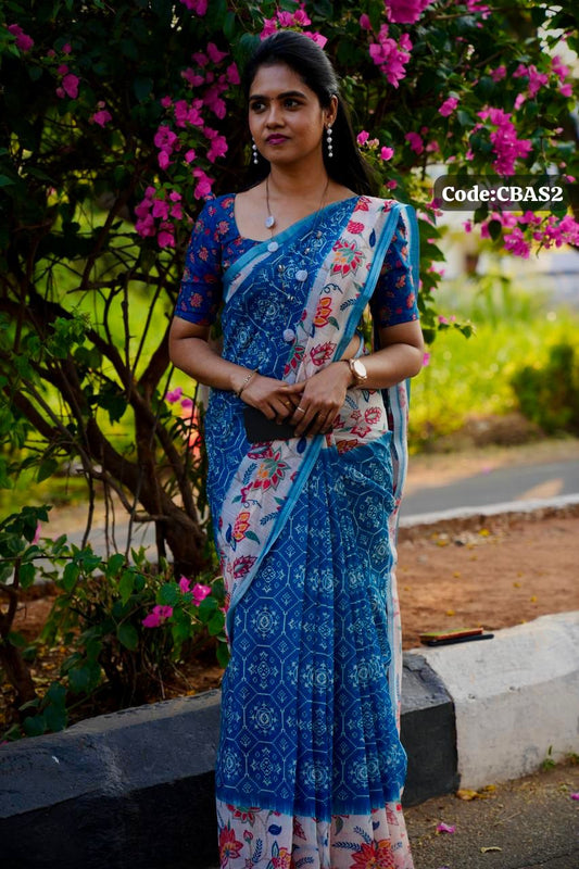 Linen cotton saree🥳