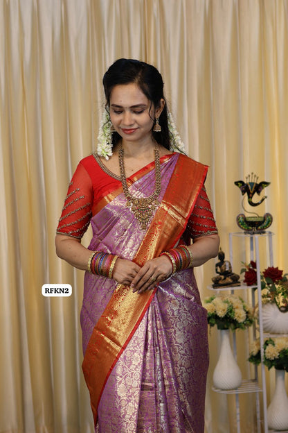 Kanchi semi silk saree 🥳