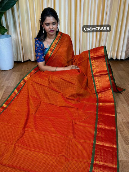 Kanchi cotton saree🥰😎📚