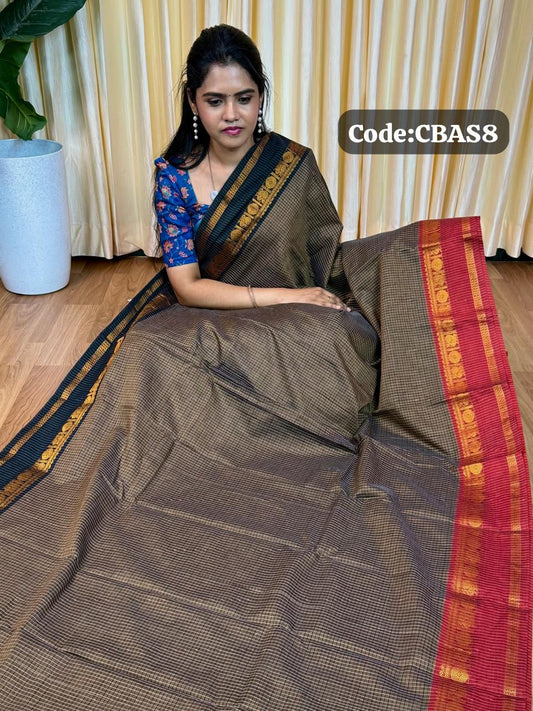 Kanchi cotton saree🥰😎📚