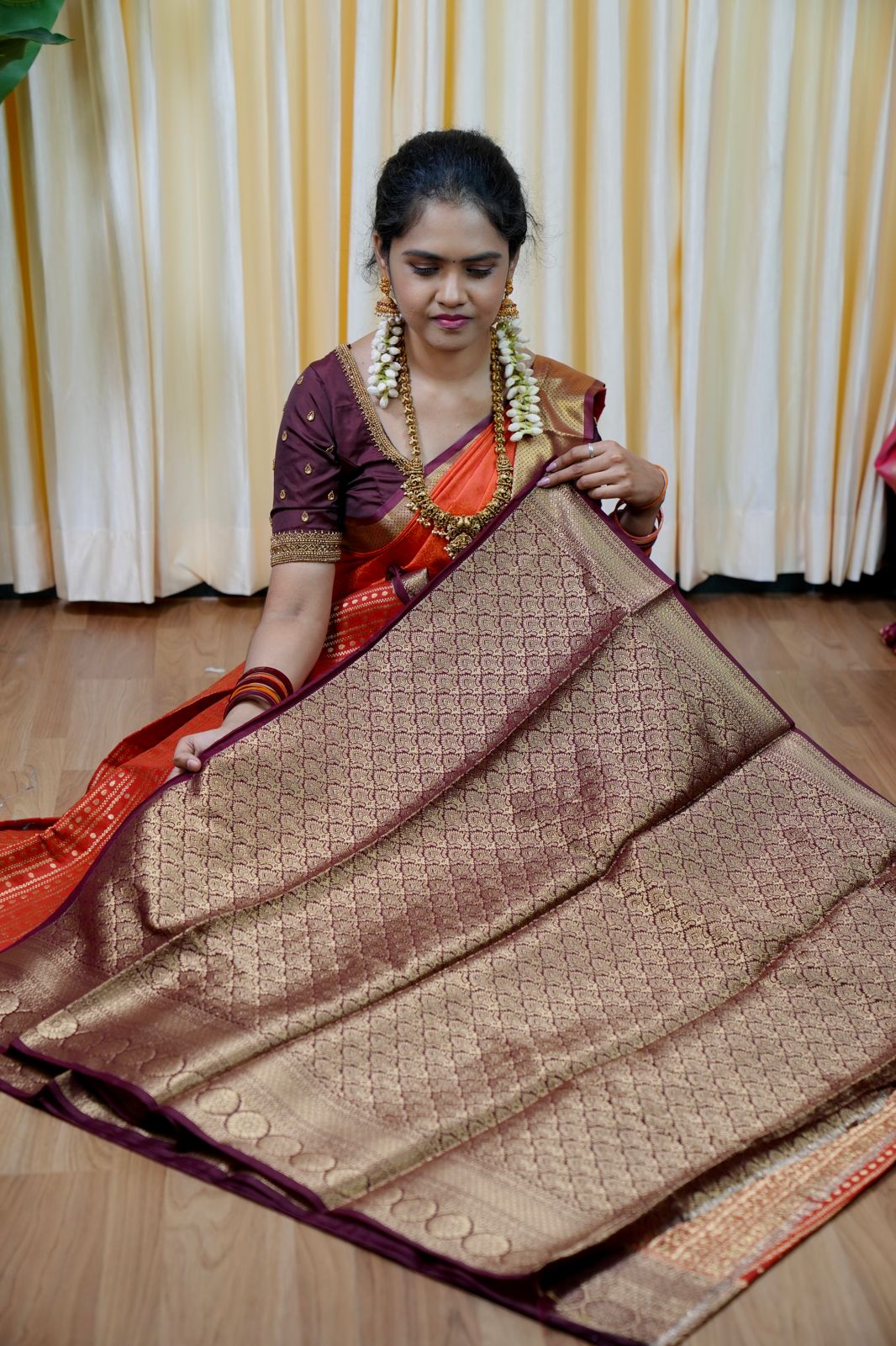 Warm silk saree vairaoosi 🥳