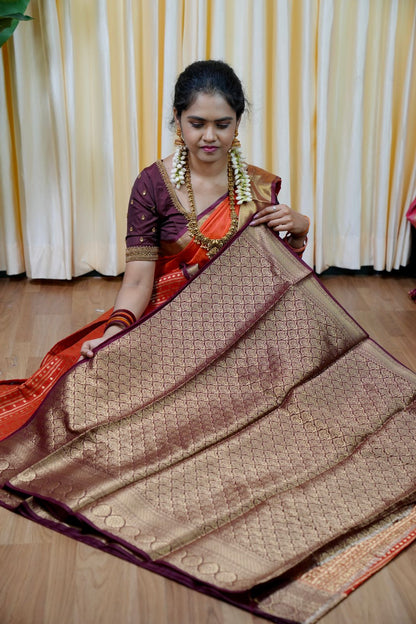 Warm silk saree vairaoosi 🥳