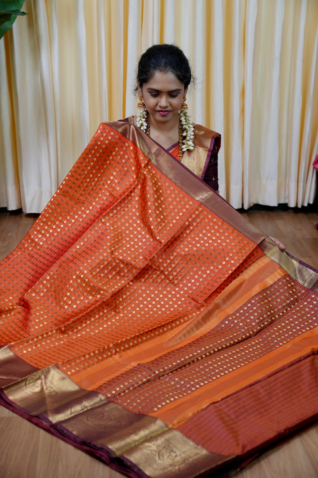 Warm silk saree🥳Sridevi inspired