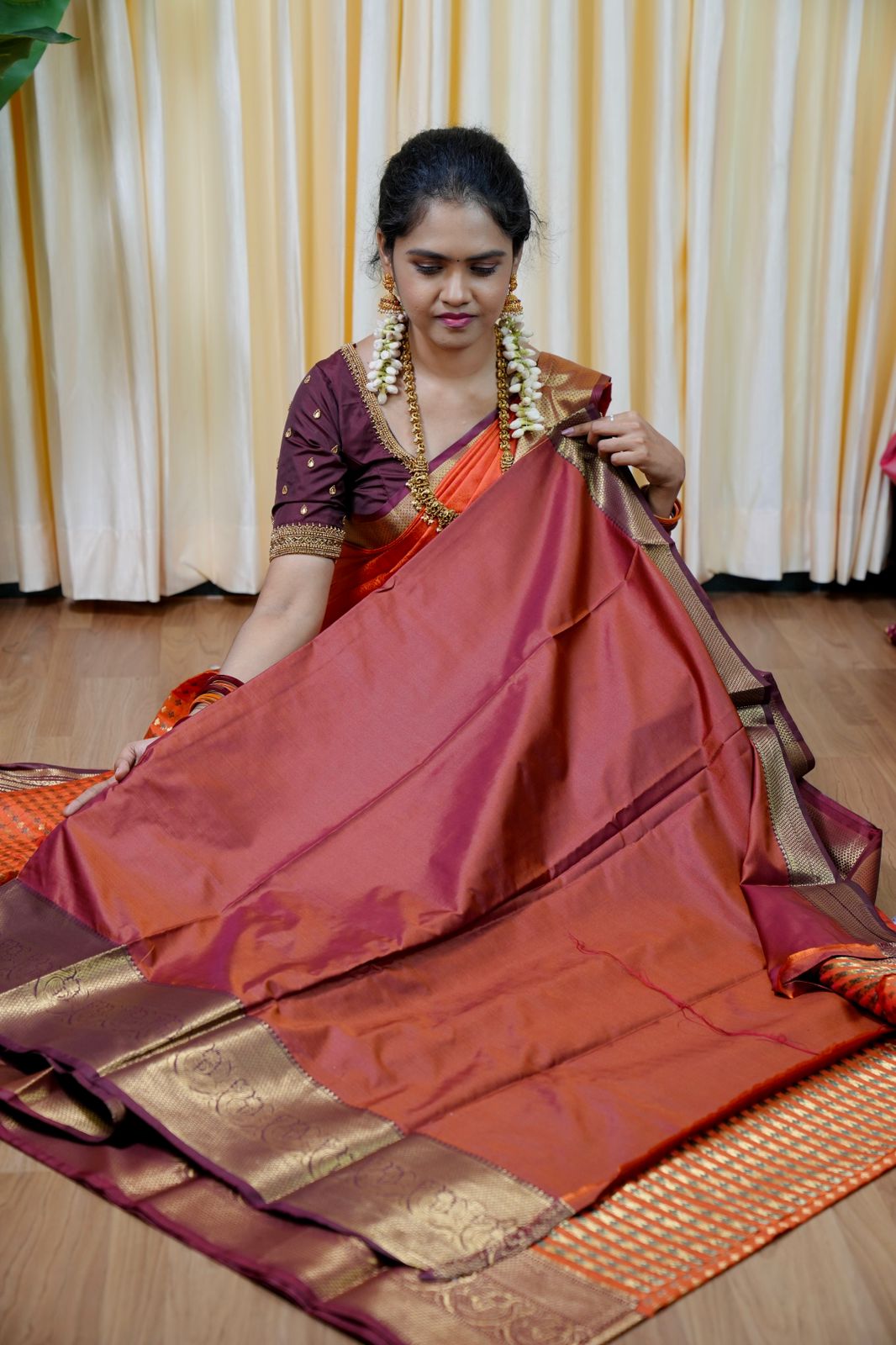 Warm silk saree🥳Sridevi inspired