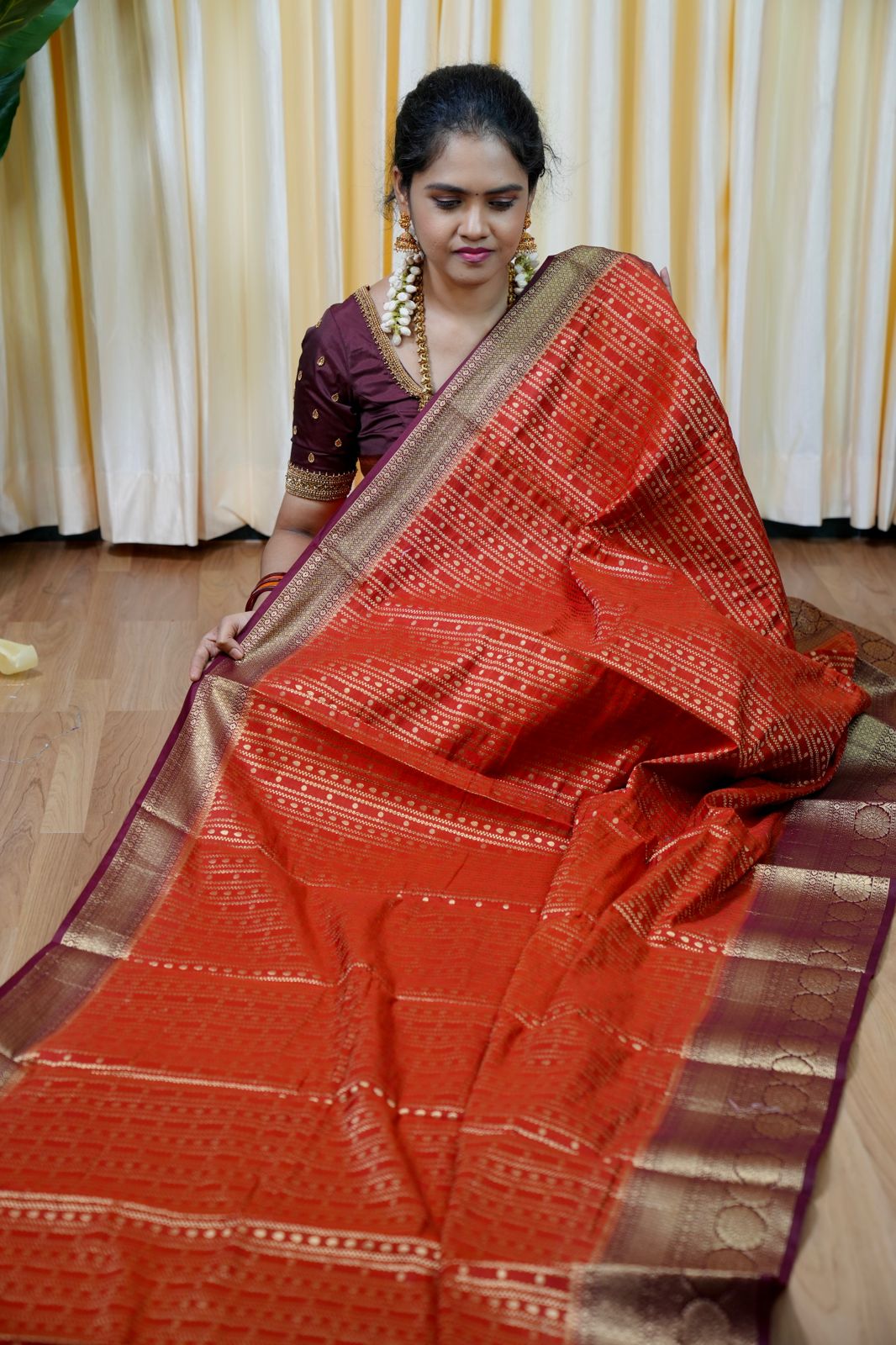Warm silk saree vairaoosi 🥳