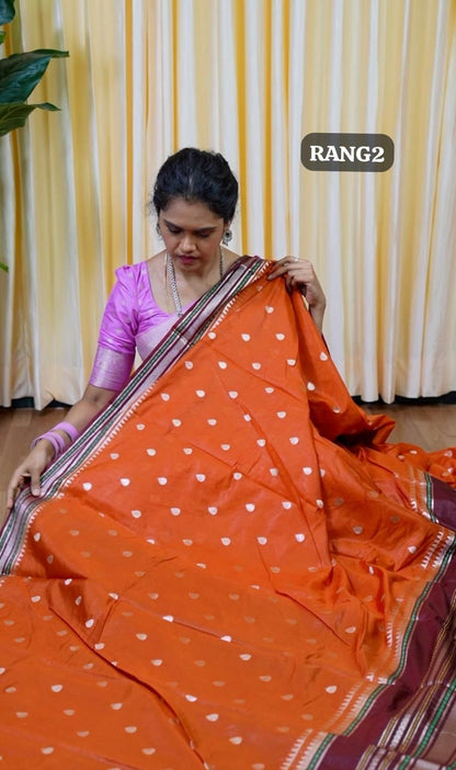 Warm silk saree🥳Silver Butta’s