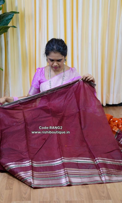 Warm silk saree🥳Silver Butta’s