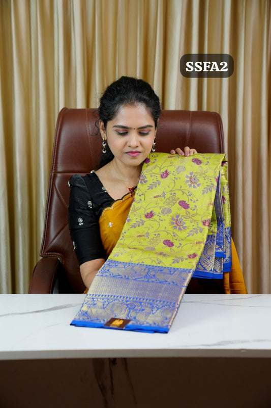 Kanchi semi silk saree🥰🏃🏻‍♀️