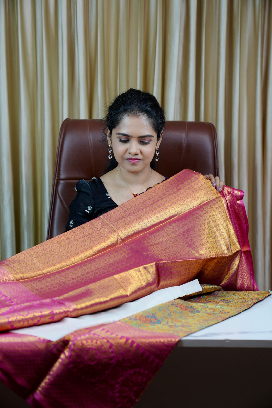 Kanchi semi silk saree🥰🏃🏻‍♀️