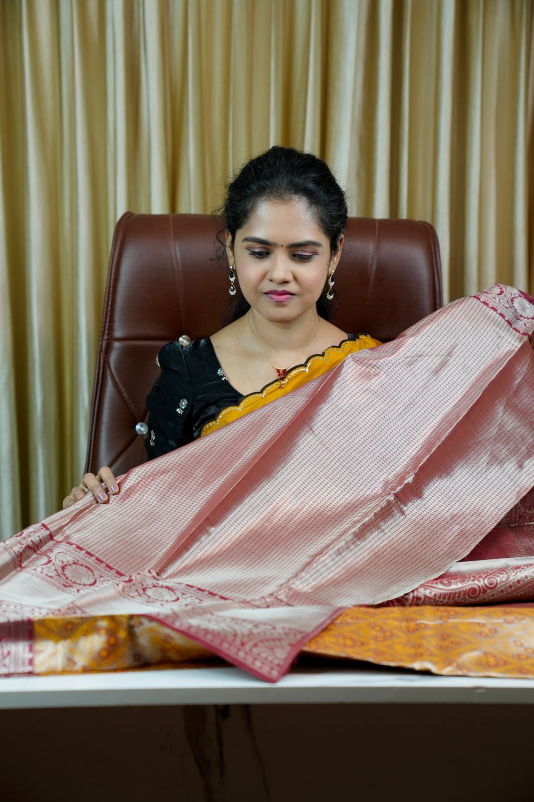 Kanchi semi silk saree🥰🏃🏻‍♀️