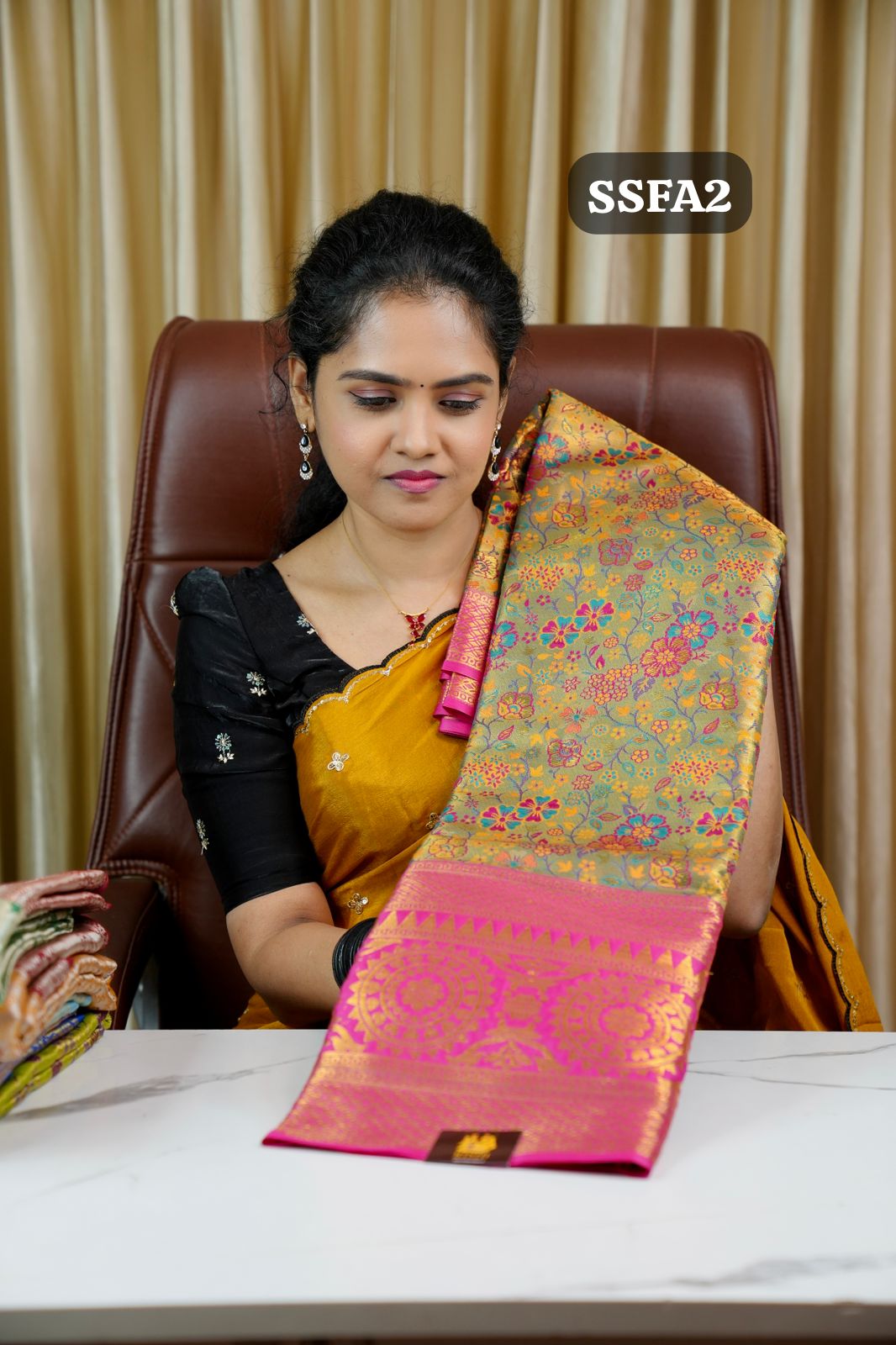 Kanchi semi silk saree🥰🏃🏻‍♀️