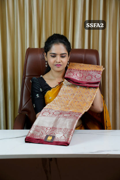 Kanchi semi silk saree🥰🏃🏻‍♀️
