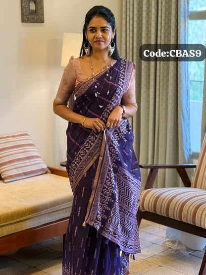 Linen cotton saree-😍😎📚