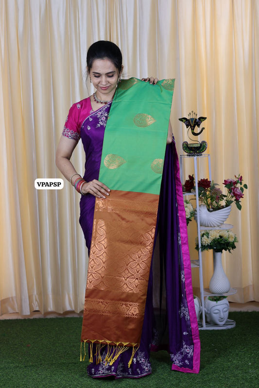 Borderless semi soft silk saree 😍😎
