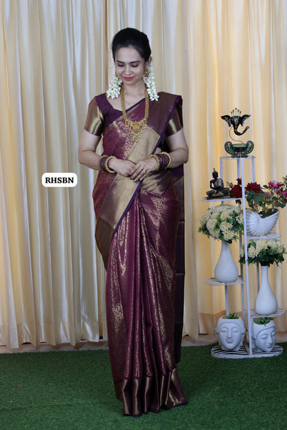 Soft Katan silk saree 🥳