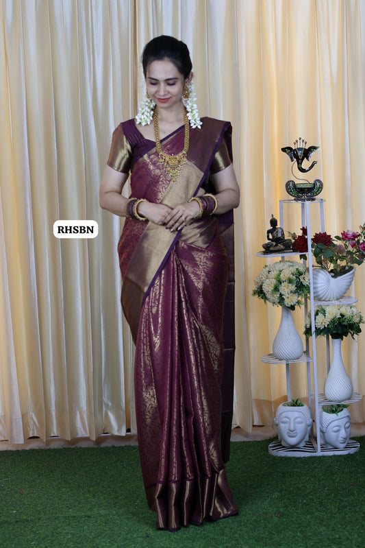 Soft Katan silk saree 🥳