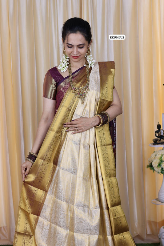 Kanchi bridal semi silk saree 😍🥳