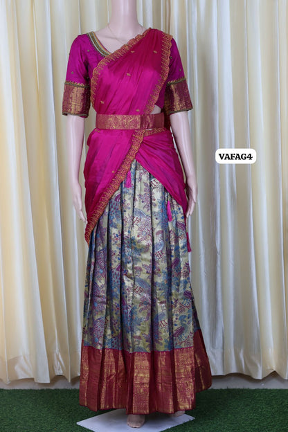 Kanchi semi silk Lehanga 😍🥳