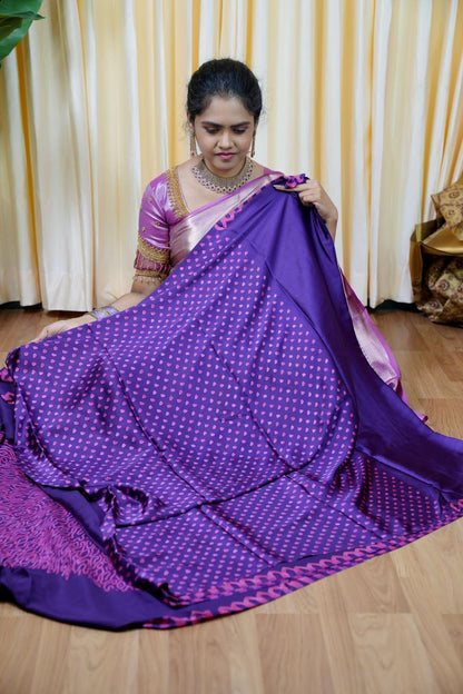 premium modal satin silk saree🥳