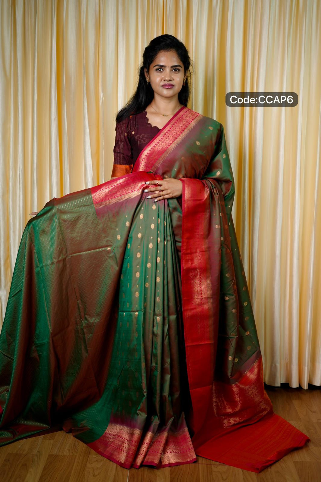 Kanchi semi silk saree🥰😎📚