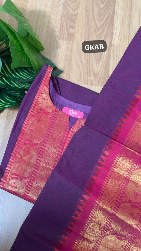 Premium Kanchi cotton salwar Stitched