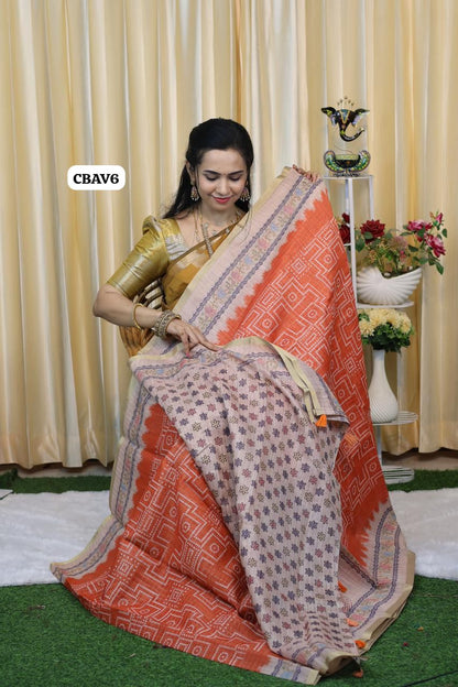 Linen cotton saree 😍😎📚
