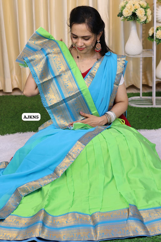 semi stitched Half saree collection. Blouse alone unstitched🥳