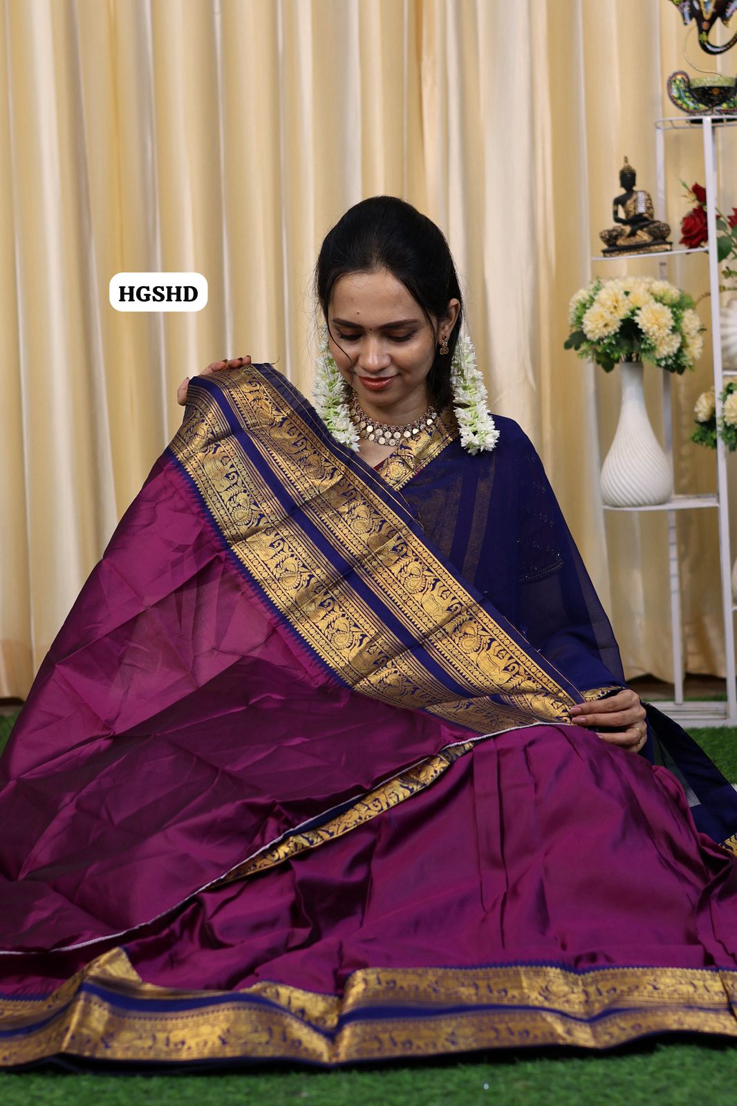Pongal special semi stitched Half saree collection. Blouse alone unstitched🥳