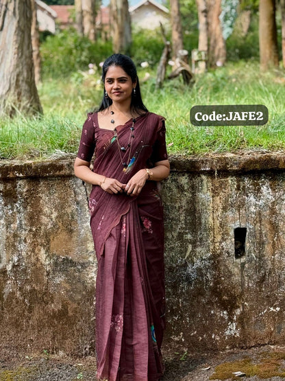 Linen cotton sarees🥳👇