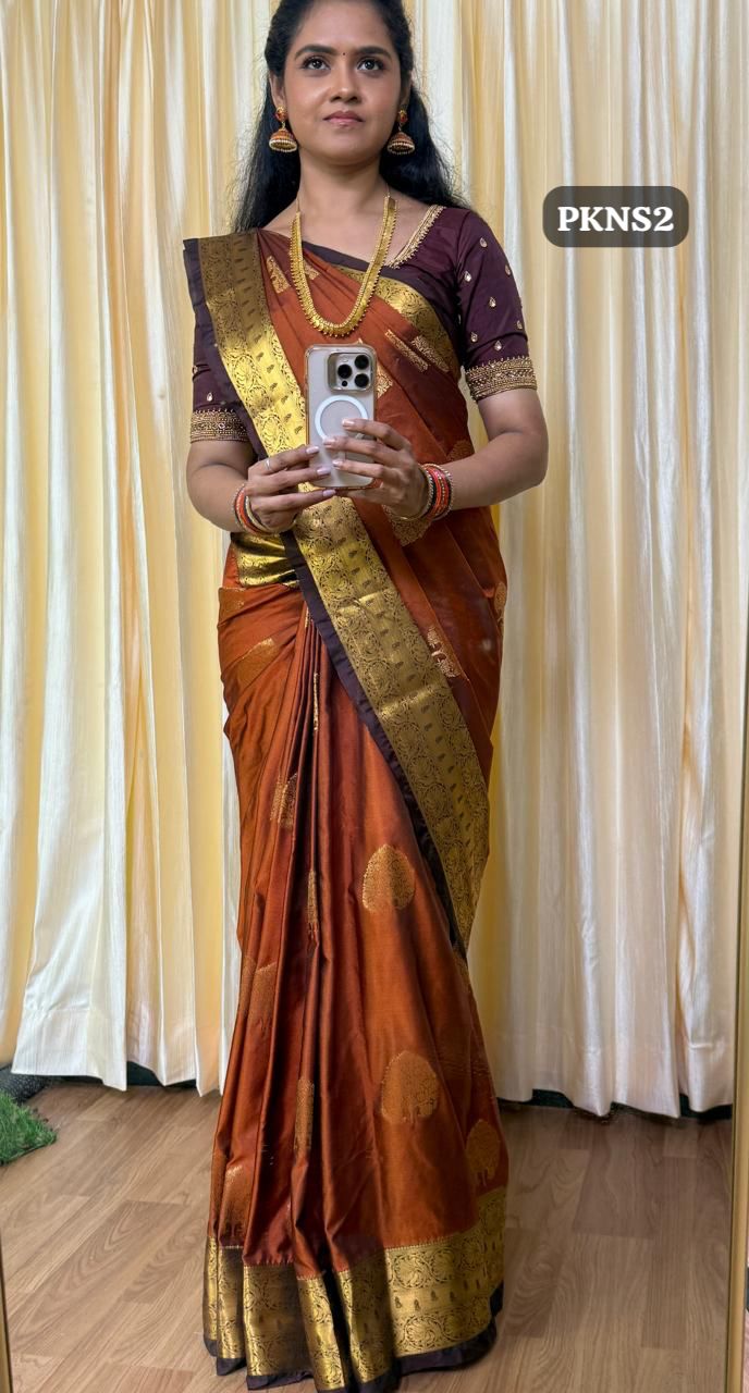 Premium Kanchi silk sarees 🥳Prebook 6-8 days